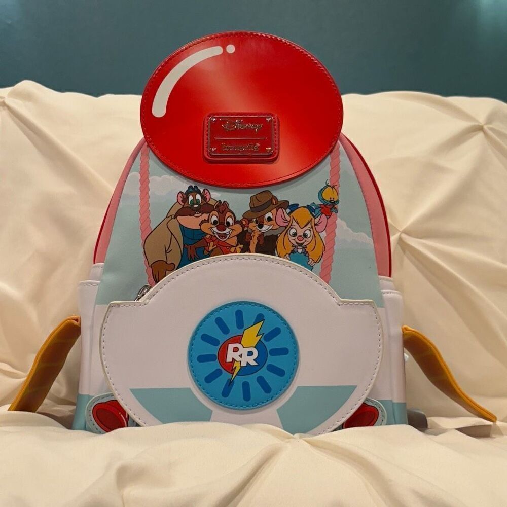 The Disney100 Decades collection Loungefly Rescue Rangers Mini Backpack NWT